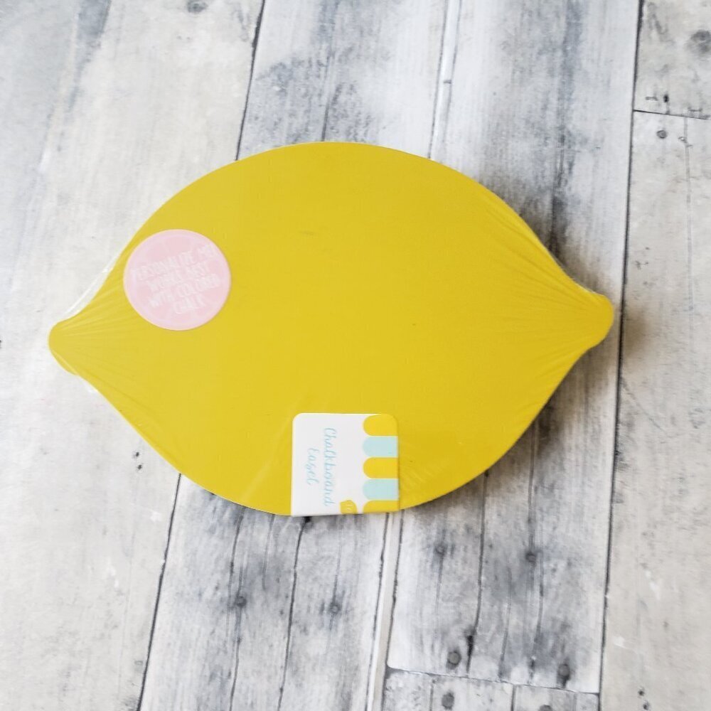 NWT - Lemon Shaped Chalkboard Easel